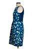 Tabitha 100% Cotton Print Blue Cocktail Dress Size 4 - photo 5