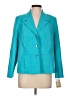 TanJay 100% Polyester Solid Teal Blazer Size 10 Petite - photo 1