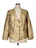 ASHRO 100% Polyurethane Metallic Gold Blazer Size 16 - photo 1
