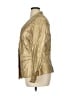 ASHRO 100% Polyurethane Metallic Gold Blazer Size 16 - photo 5