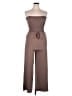 Unbranded 100% Polyester Solid Brown Jumpsuit Size XL - photo 1