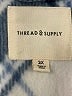 Thread & Supply 100% Polyester Plaid Ivory Jacket Size 2X - photo 6