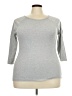 Hanes Silver 3/4 Sleeve T-Shirt Size XXL - photo 1