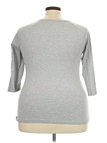 Hanes 3/4 Sleeve T-Shirt (view 2)