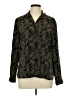 Notations 100% Polyester Paisley Black Long Sleeve Blouse Size L - photo 1