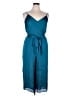 Banana Republic 100% Polyester Solid Teal Jumpsuit Size 14 - photo 1