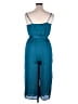 Banana Republic 100% Polyester Solid Teal Jumpsuit Size 14 - photo 2