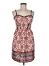 Ultra Pink 100% Polyester Paisley Orange Cocktail Dress Size M - photo 1