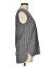 Merona 100% Polyester Polka Dots Gray Sleeveless T-Shirt Size M - photo 4