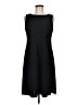 Sandra Darren Solid Black Casual Dress Size 8 (petite) - photo 1