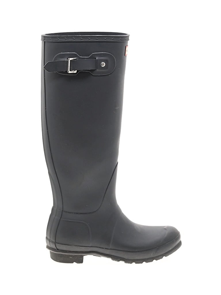 Pre-owned Hunter Rain Boots In Gray