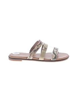 Madewell The Ilana Slide Sandal in Snake Embossed Leather (view 1)