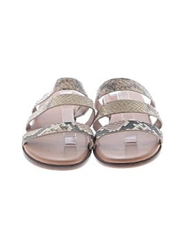 Madewell The Ilana Slide Sandal in Snake Embossed Leather (view 2)