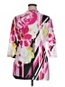 Cj Banks 100% Polyester Pink 3/4 Sleeve Blouse Size 14 - photo 2