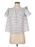 Aqua Gray Short Sleeve Blouse Size S - photo 1