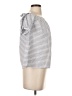 Aqua Gray Short Sleeve Blouse Size S - photo 4