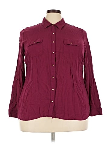 DressBarn 3/4 Sleeve Button-Down Shirt (view 1)