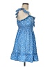 Hesperus Hearts Blue Casual Dress Size M - photo 4
