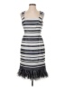 Worth Stripes Gray Cocktail Dress Size 2 - photo 1
