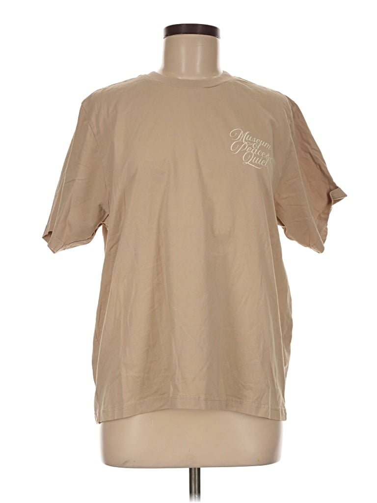 Pre-owned Assorted Brands Short Sleeve T-shirt In Tan