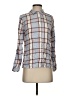 Alya 100% Rayon Plaid Gray Long Sleeve Blouse Size S - photo 1