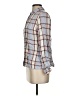 Alya 100% Rayon Plaid Gray Long Sleeve Blouse Size S - photo 5