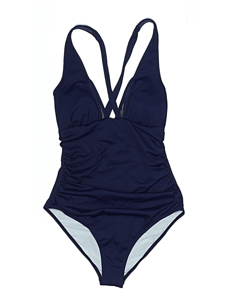 Pre-owned Cupshe One Piece Swimsuit In Blue