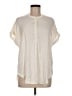 Old Navy 100% Polyester Ivory Short Sleeve Blouse Size M (tall) - photo 1