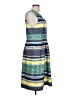 Studio One Print Green Casual Dress Size 10 - photo 4