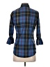 Gretchen Scott Designs Plaid Blue 3/4 Sleeve Button-Down Shirt Size XS - photo 2