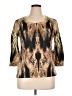 Jane Ashley 100% Polyester Gold 3/4 Sleeve T-Shirt Size XL - photo 1