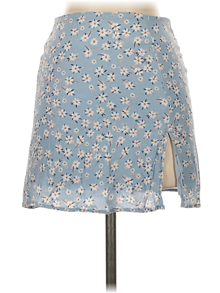 Pre-owned Skylar + Madison Denim Skirt In Blue