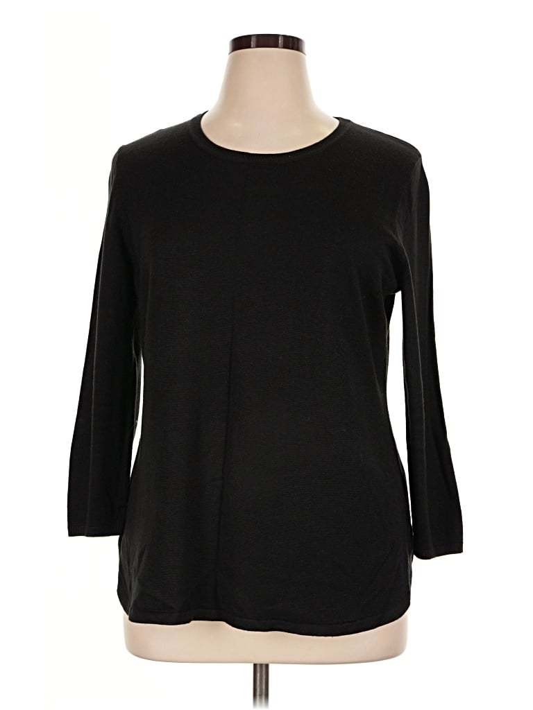 Pre-owned Van Heusen Pullover Sweater In Black