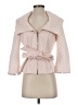 Bill Blass Chevron-herringbone Pink Jacket Size 2 - photo 1