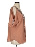 Moda International 100% Polyester Brown 3/4 Sleeve Blouse Size S - photo 4