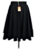 Moon Solid Black Formal Skirt Size 1X - photo 2