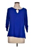 Assorted Brands Blue 3/4 Sleeve Blouse Size L - photo 1