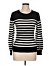 Cielo Stripes Black Pullover Sweater Size L - photo 1