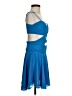 Runaway 100% Polyester Solid Blue Cocktail Dress Size XS - photo 4