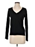 Massimo Dutti 100% Cashmere Black Cashmere Pullover Sweater Size S - photo 1