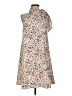 CeCe 100% Polyester Print Silver Cocktail Dress Size 4 - photo 1