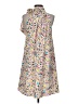 CeCe 100% Polyester Print Silver Cocktail Dress Size 4 - photo 2