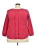 George 100% Polyester Red Long Sleeve Blouse Size 2X - photo 1