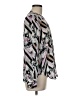 JLo by Jennifer Lopez 100% Polyester Print Silver Long Sleeve Blouse Size M - photo 4
