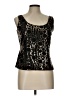 Alex Evenings 100% Polyester Black Sleeveless Blouse Size L (petite) - photo 1