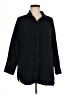 Purejill Black Long Sleeve Polo Size Med Petite - photo 1