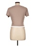 Derek Heart Tan Short Sleeve Top Size L - photo 2