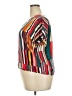 Shein Color Block Red Short Sleeve Blouse Size 2X - photo 5