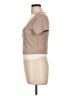 Derek Heart Tan Short Sleeve Top Size L - photo 5