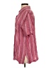 Topshop Stripes Pink Short Sleeve Button-Down Shirt Size 4 - photo 5